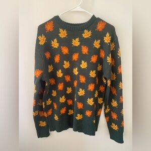 Original Kiel James Patrick KJP Leaf Sweater size medium